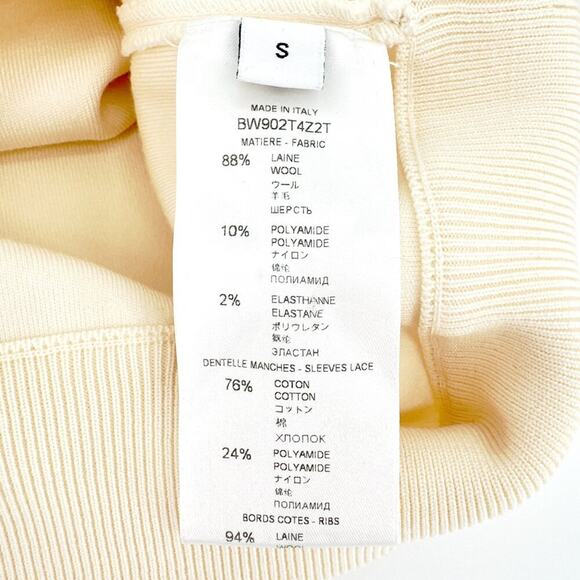 GIVENCHY Lace Insert Sweatshirt S - Picture 6 of 10